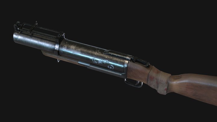 M79 Grenade Launcher 3D Model