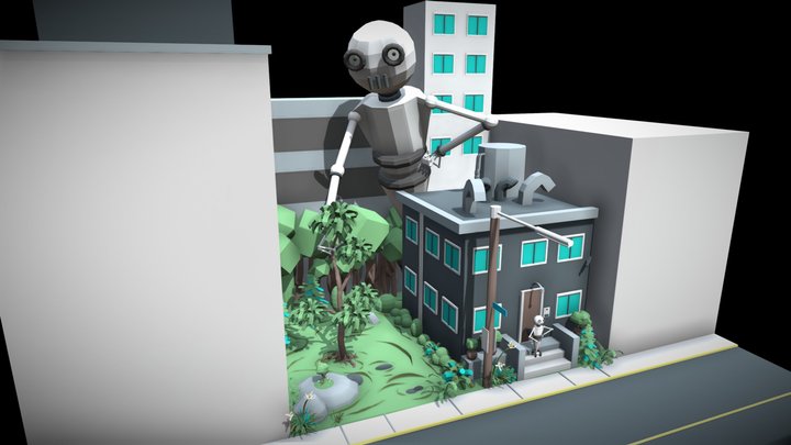 Robot Gardener 3D Model