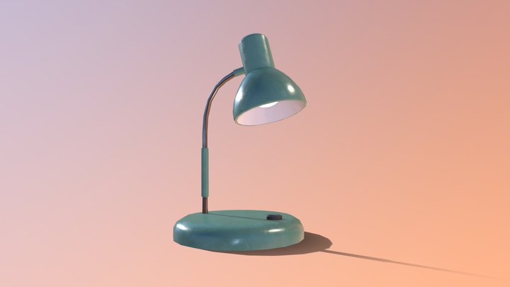 Vintage Desk lamp 3D Model