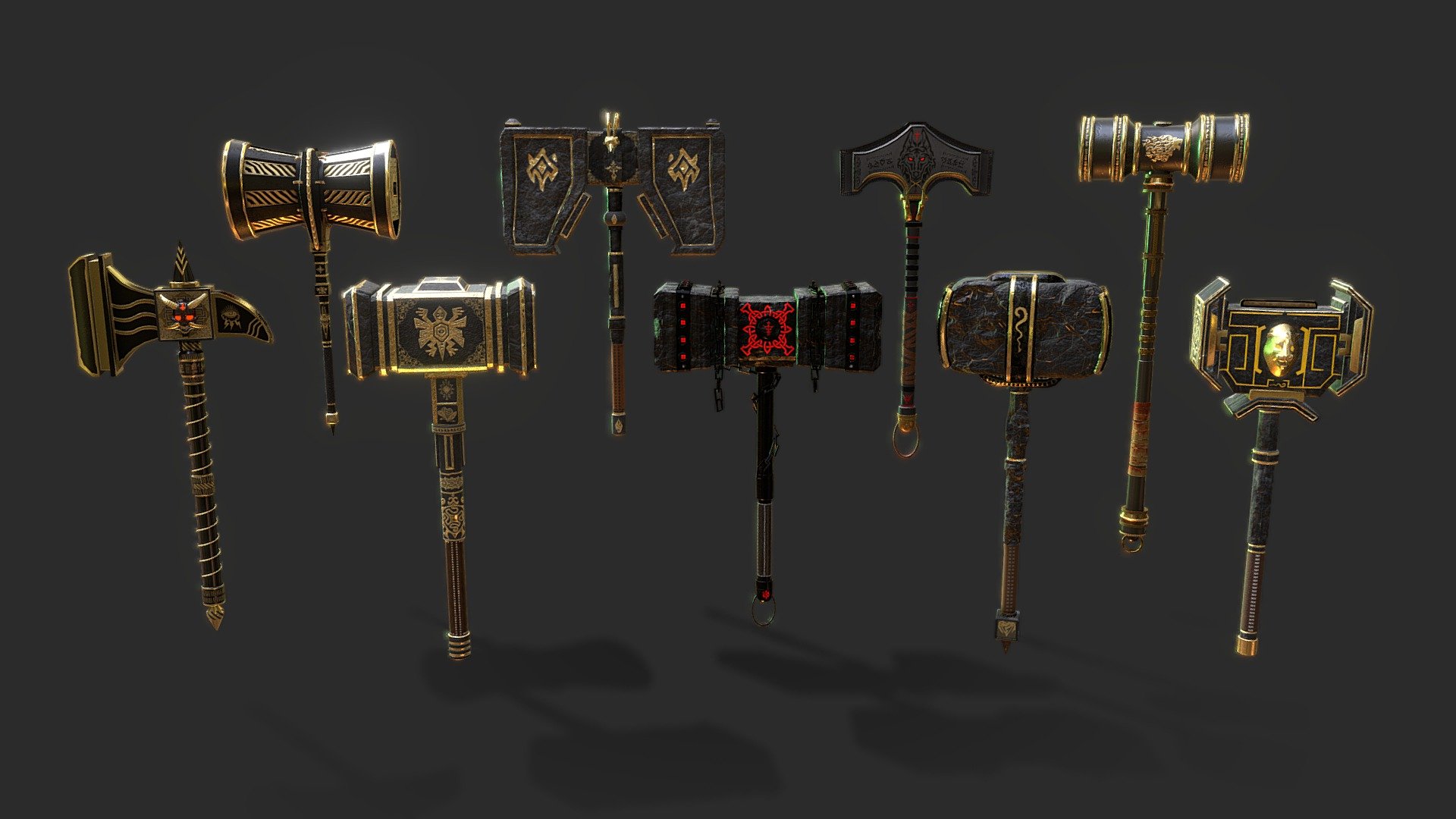 MW9 War Hammer Bundle Buy Royalty Free 3D model by Team2030 [a4c521b