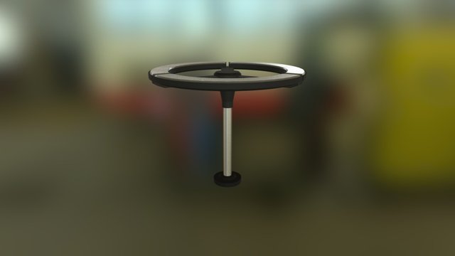Futuristic Ring Roof Lamp 3D Model