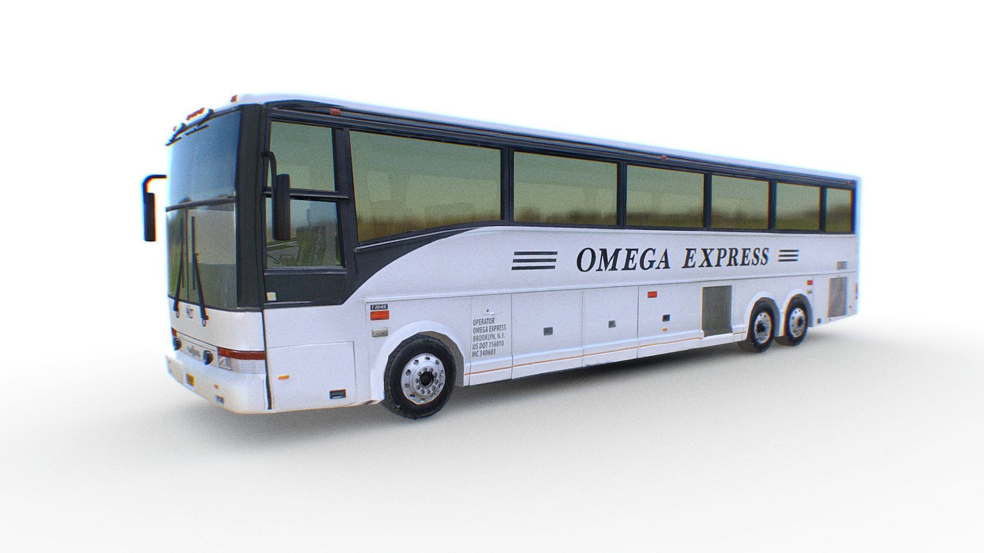 Van Hool USA Omega Express Bus Buy Royalty Free 3D model by Omni