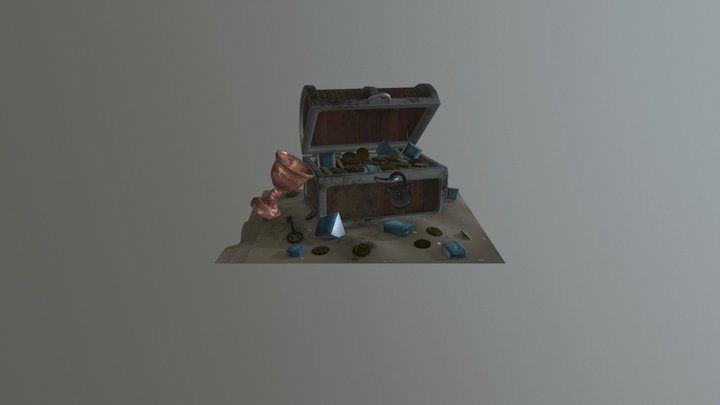 Treasure Chest V1 3D Model