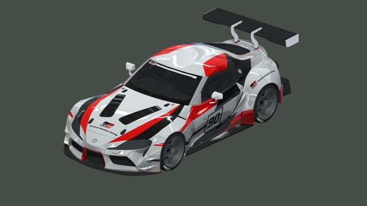 Toyota-gr-supra-super-gt 3D Model