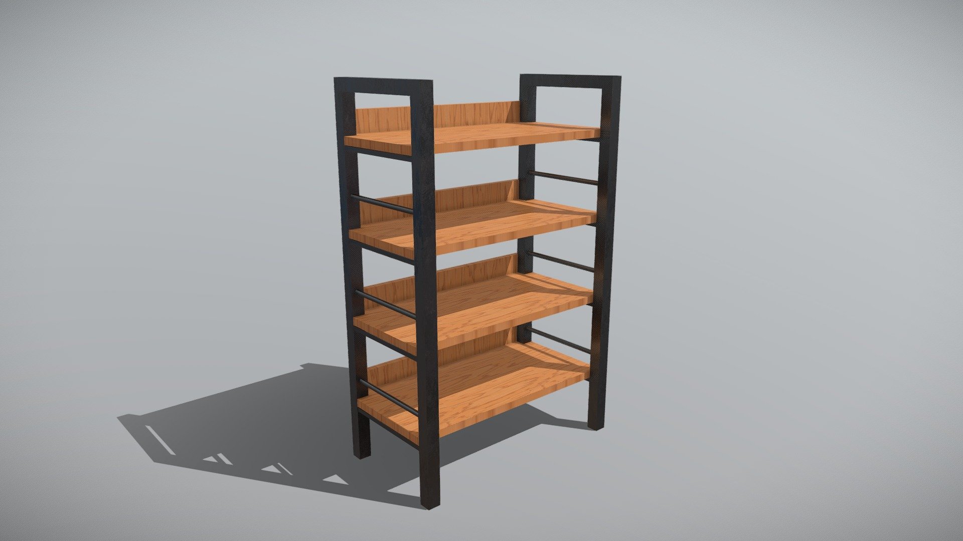 Wooden Shelf Download Free 3D model by Astrien [a4c947f] Sketchfab