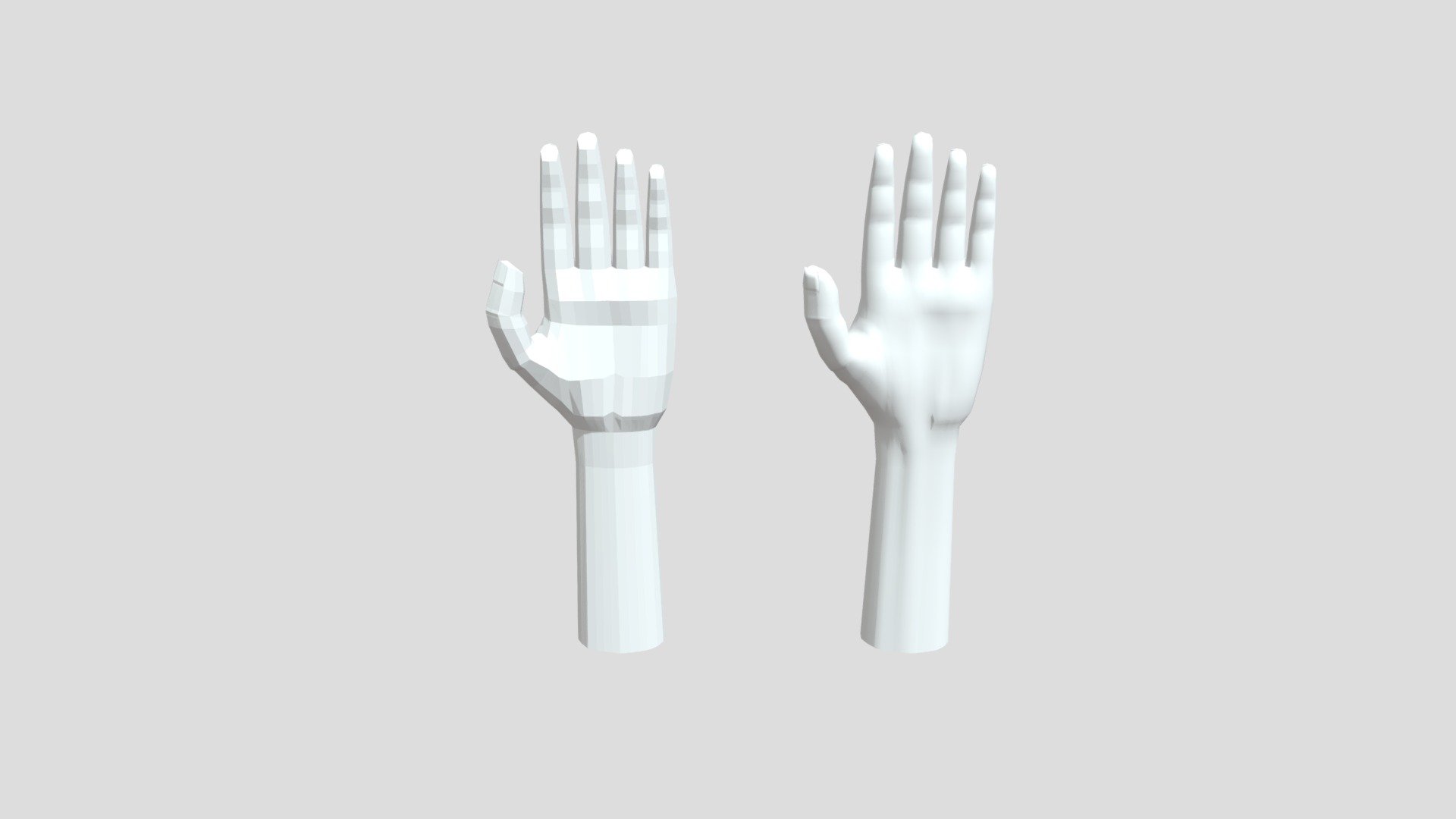 Hands Low And High Poly - Download Free 3D model by mugyFORCE [a4c9dcb ...