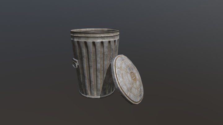 Trash Can 02 3D Model