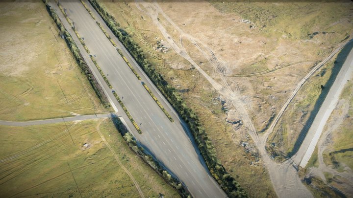 Grassland and highway – Modello 3D gratuito STL