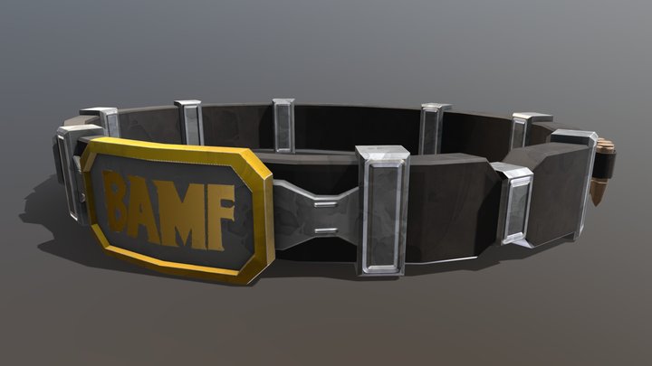 Overwatch Ammunition Belt (Skin Cassidy) 3D Model