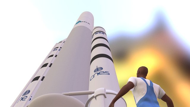 Ariane 5 ESC-B 3D Model