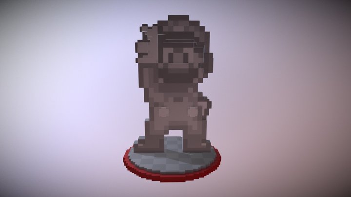 Metal Mario - Super Mario World (amiibo) 3D Model