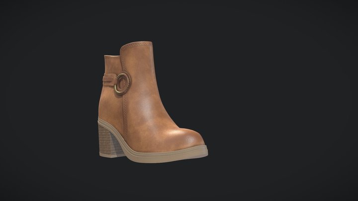 Womens Ankle Boot 3D Model