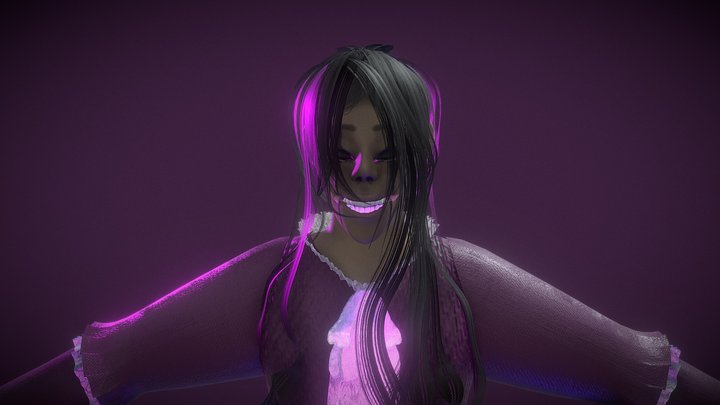 Aristocracy: Old Purple Girl 3D Model