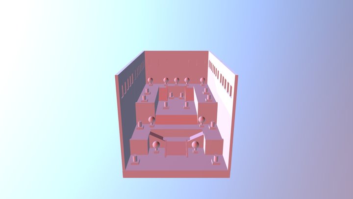 Louvre Scene 3D Model