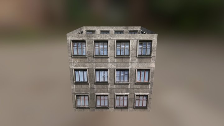 4 walls 3D Model