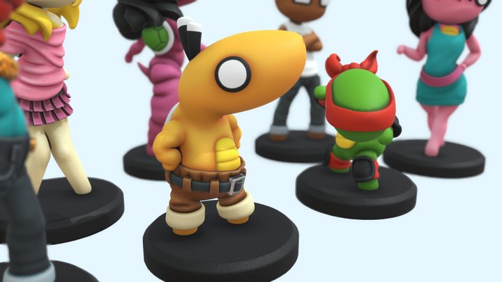 Board Game Tokens (Turtley Democracy) 3D Model
