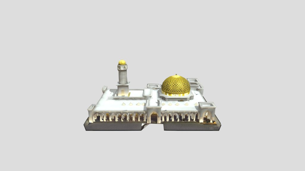 Golden Dome Mosque at Night