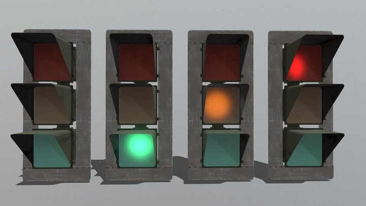 1980s Faded 3M traffic signals – Modèle 3D gratuit STL