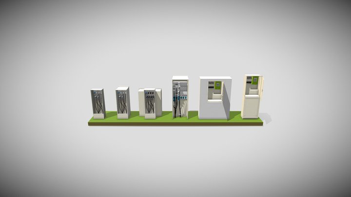 Branchements - borne <36kVA 3D Model