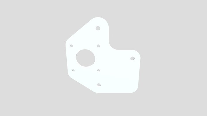 X Motor Plate_acrylic 3mm 3D Model