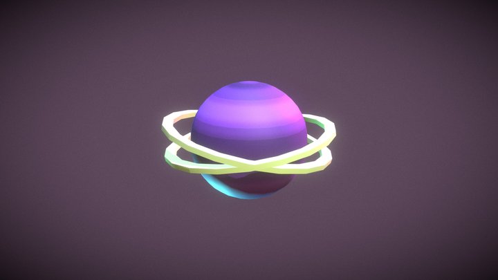 Little Purple Planet 3D Model