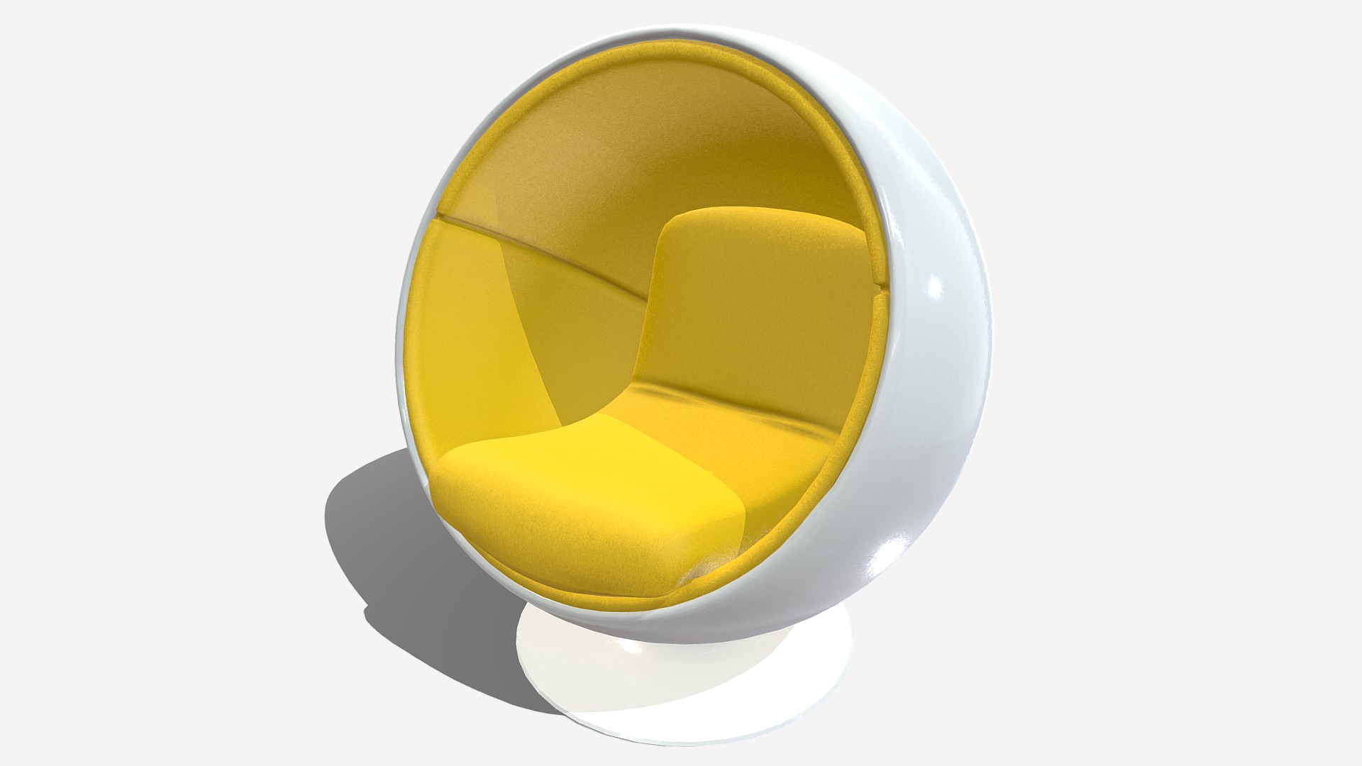 3D model Ball Chair - This is a 3D model of the Ball Chair. The 3D model is about logo, icon.