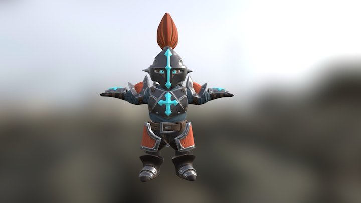 Knight Hero 3D Model