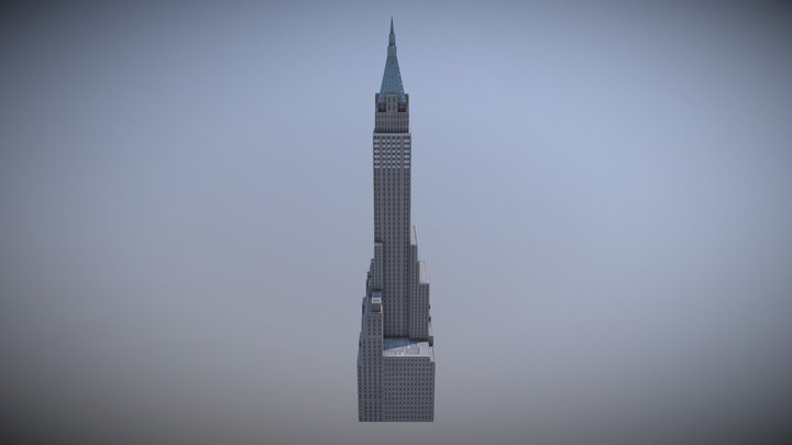 NEW YORK 40 Wall Street - The Trump Building 14 3D Model
