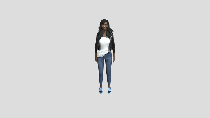 Black girl avatar 3D Model