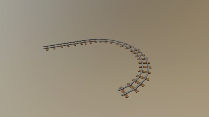 Train Rails 3D Model