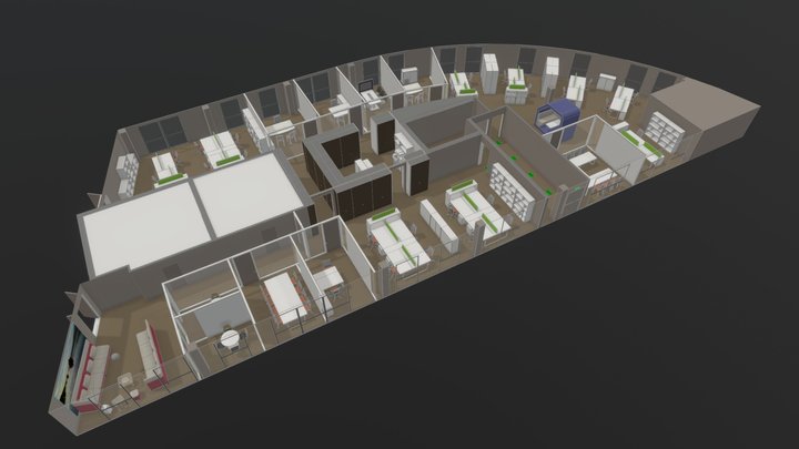 Space Planning in Montpellier 3D Model