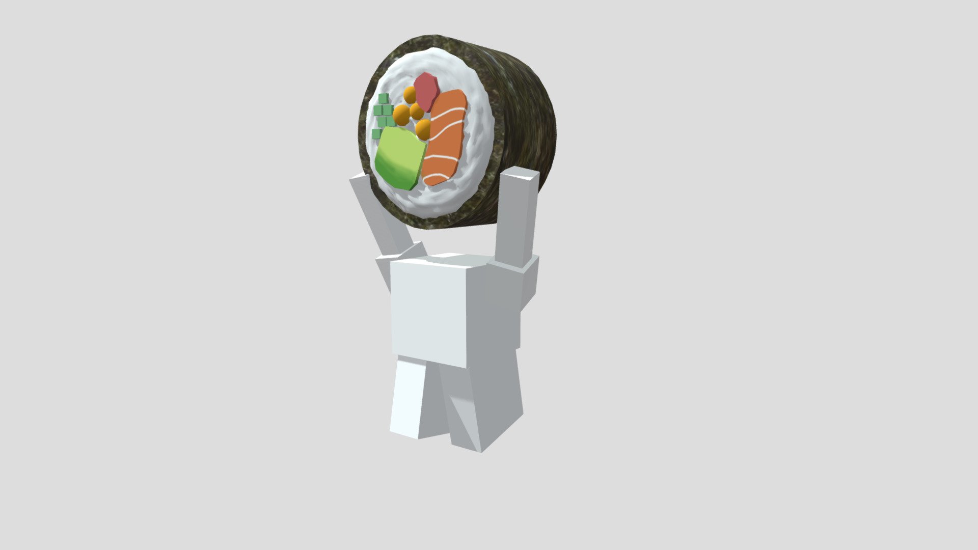 Sushi Man D Model By Ysoupy A D F A Sketchfab