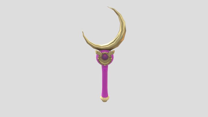 Sailor Moon Crecent Wand 3D Model