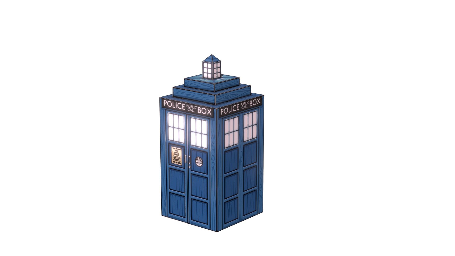 Tardis - 3D model by doodlepark [a4d709a] - Sketchfab