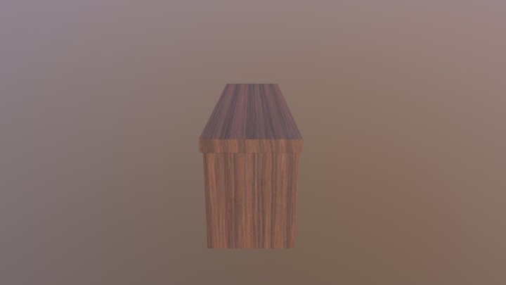 Computer Table 3D Model