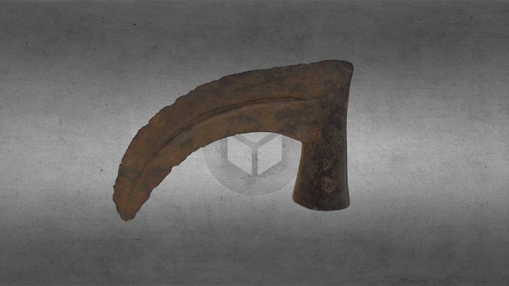Socketed sickle from Hinckley and Bosworth 3D Model