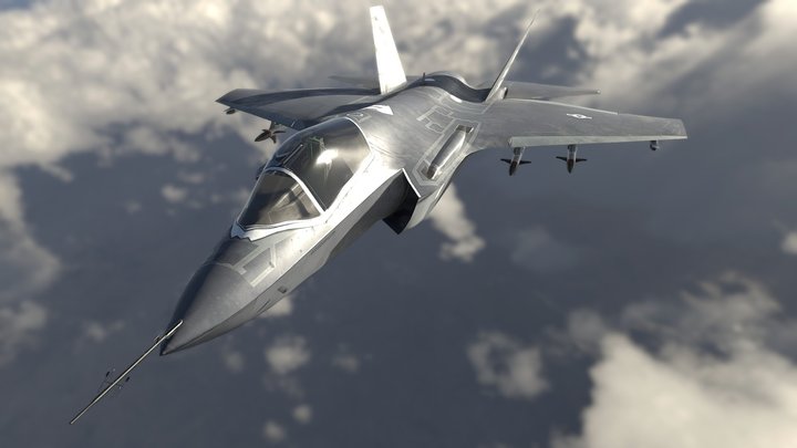 F-35 : Lockheed Martin Lightning II Jet Fighter 3D Model