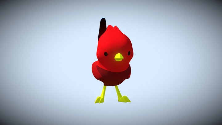 Red Bird 3D Model