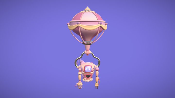 CuppyBot - DAE Robuddy Animated 3D Model