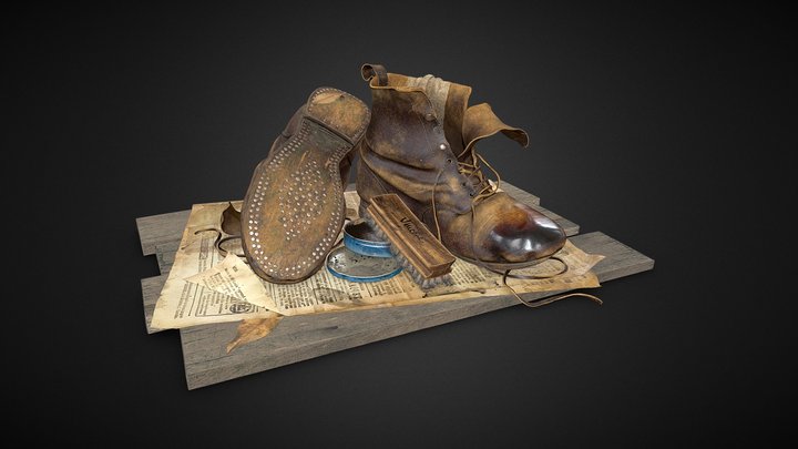 Old boots 3D Model
