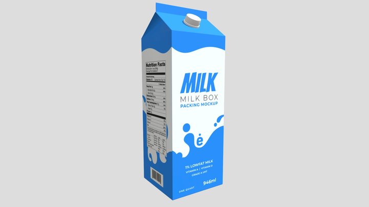 Milkcarton 3d Models - Sketchfab