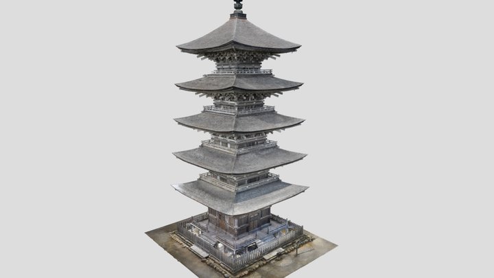 妙成寺五重塔　国指定重要文化財 3D Model