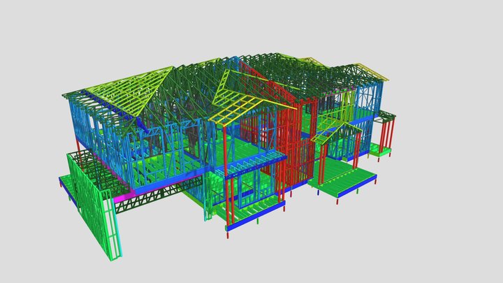 Dual Level on Piers 3D Model