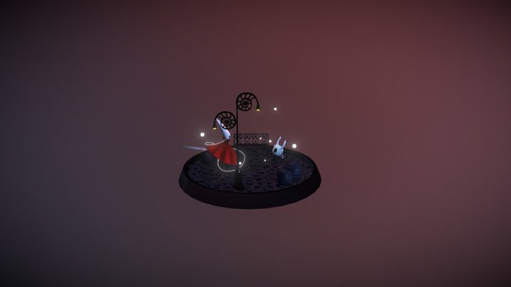 Knight & Hornet - Hollow Knight 3D Model