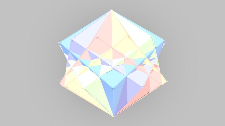 15-gon-5-cubes 3D Model