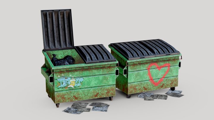 Dumpsters – Modello 3D gratuito STL