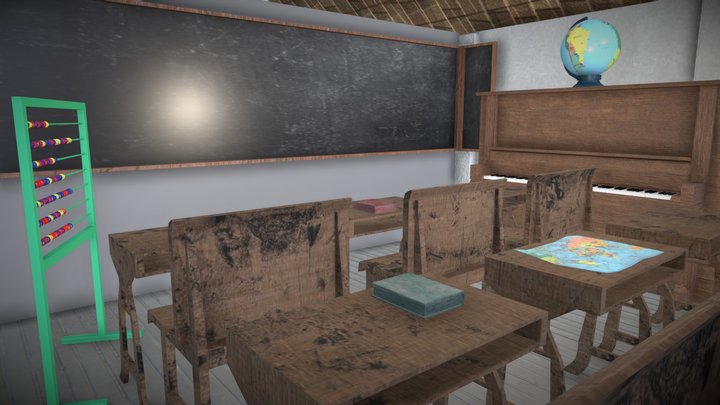 School - Classroom 3D Model