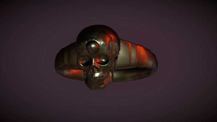 Skull Ring 3D Model