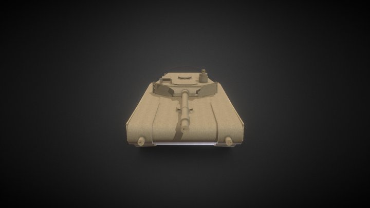 M1A2 Cardboard Model 3D Model