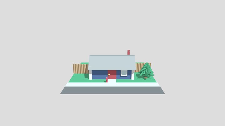 TinkerCad House 3D Model